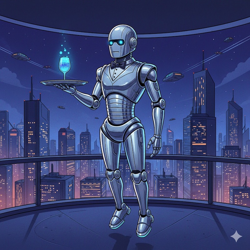 Image of futuristic modular furniture in an adaptive home setting.